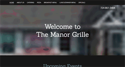 Desktop Screenshot of manorgrille.com