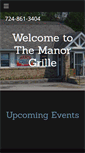 Mobile Screenshot of manorgrille.com